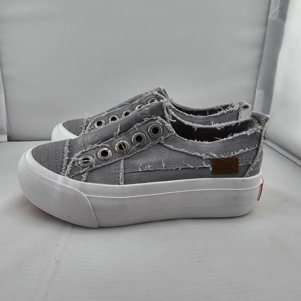 Blowfish Malibu Lunar Smoked 3982 Platform Sneakers Slide-in Kids 12 New W/O Box